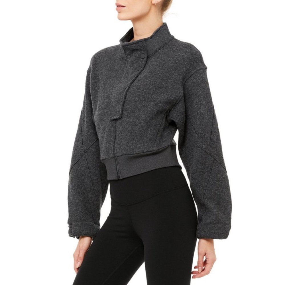NWT Alo Yoga Strut Jacket - S, M, L - Anthracite